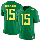 Oregon Ducks 15 Patrick Chung Apple Green Nike College Football Jersey Dzhi,baseball caps,new era cap wholesale,wholesale hats